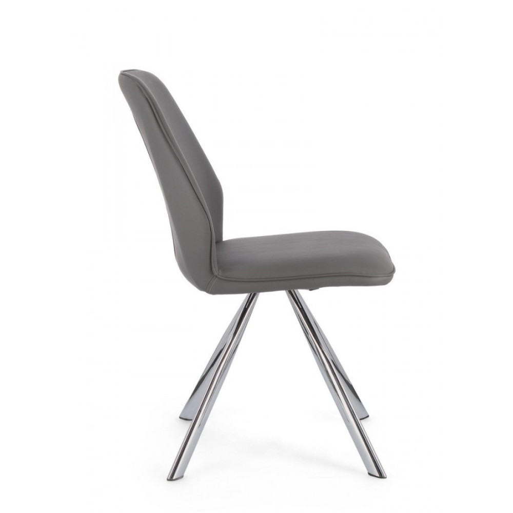 Bizzotto КРІСЛО PU MAXWELL GREY Bizzotto КРІСЛО PU MAXWELL GREY