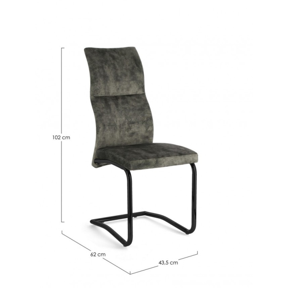 Bizzotto КРІСЛО THELMA GREEN VELVET Bizzotto КРІСЛО THELMA GREEN VELVET