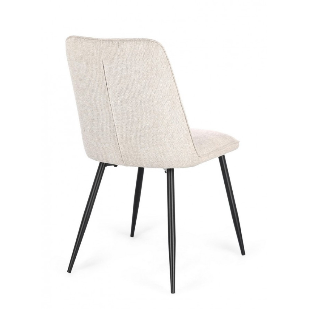 Bizzotto КРІСЛО КОРА ЧОРНИЙ/БЕЖЕВИЙ Bizzotto КРІСЛО КОРА ЧОРНИЙ/БЕЖЕВИЙ