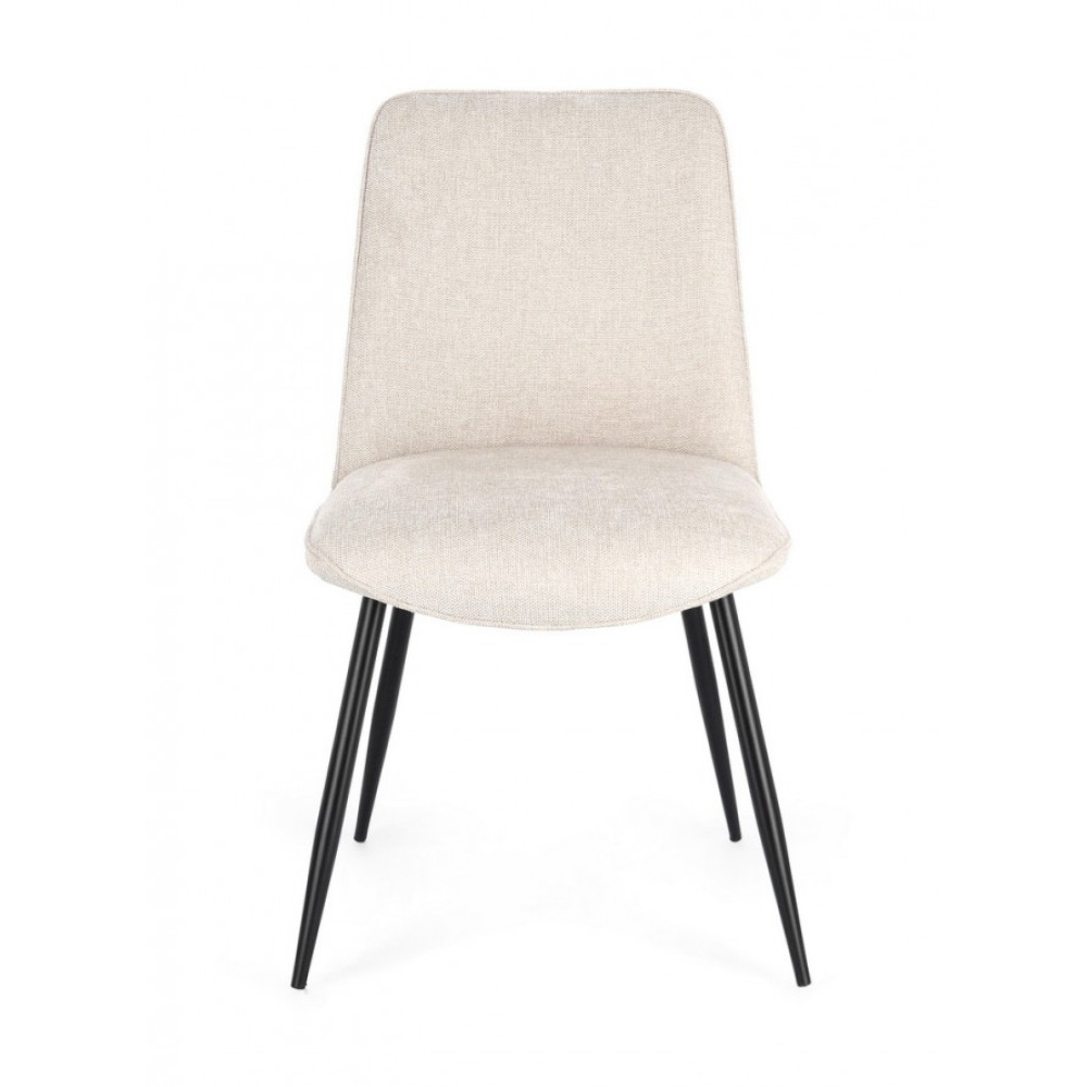 Bizzotto КРІСЛО КОРА ЧОРНИЙ/БЕЖЕВИЙ Bizzotto КРІСЛО КОРА ЧОРНИЙ/БЕЖЕВИЙ