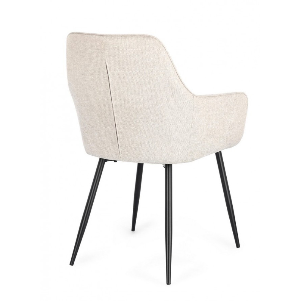 Bizzotto CORA ЧОРНИЙ/БЕЖЕВИЙ СТІЛЕЦЬ W-ПІДЛІКТНИКИ Bizzotto CORA ЧОРНИЙ/БЕЖЕВИЙ СТІЛЕЦЬ W-ПІДЛІКТНИКИ