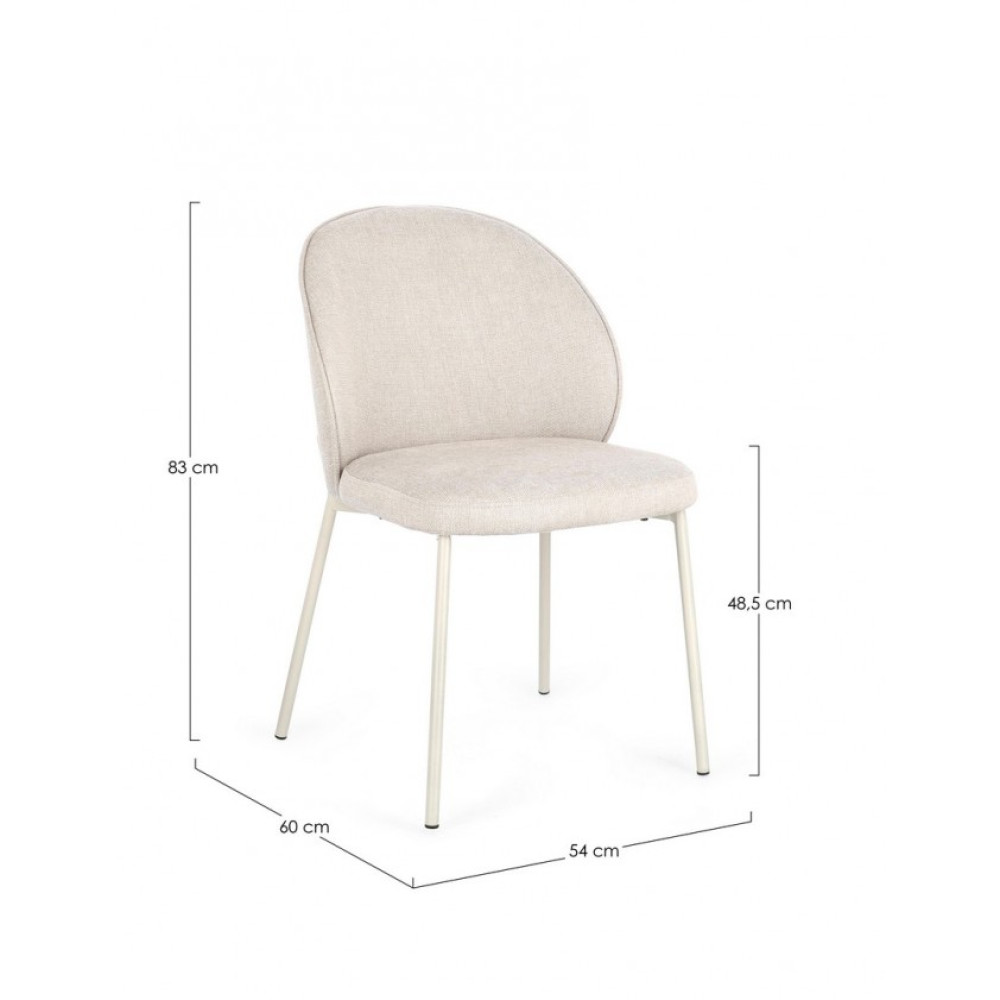 Bizzotto WENDY BEIGE/БЕЖЕВЕ КРІСЛО Bizzotto WENDY BEIGE/БЕЖЕВЕ КРІСЛО