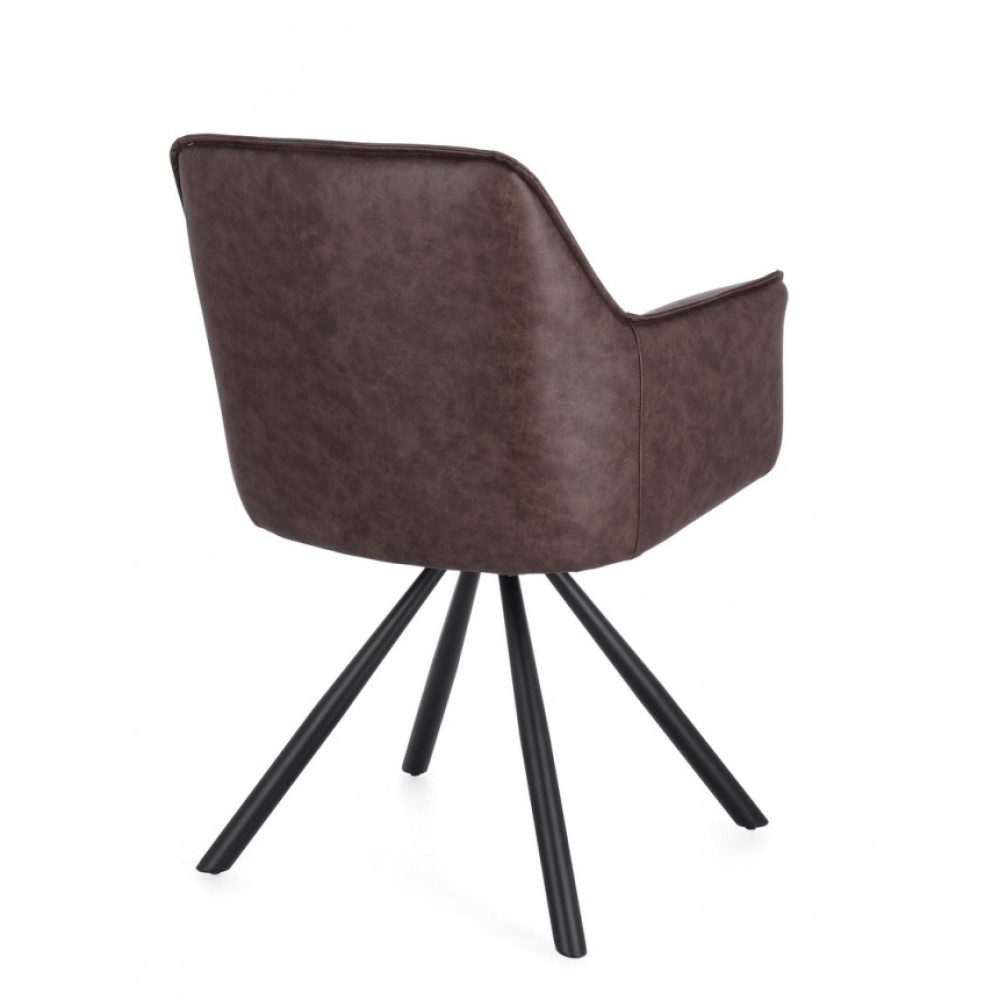 Bizzotto BREVAL D.BROWN ПОВОРОТНЕ КРІСЛО W-ПІДЛІКТНИКИ