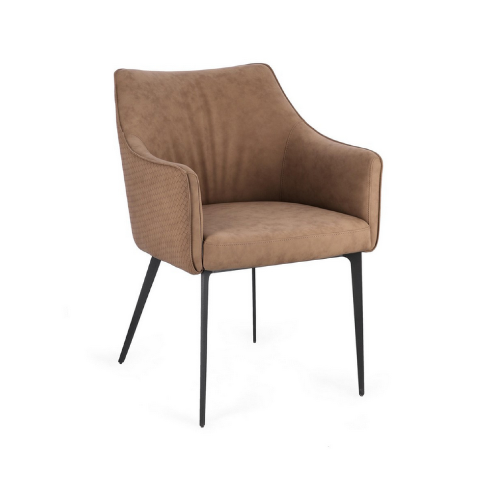 Homemotion Крісло RUSSELL CAPPUCCINO з підлокітниками