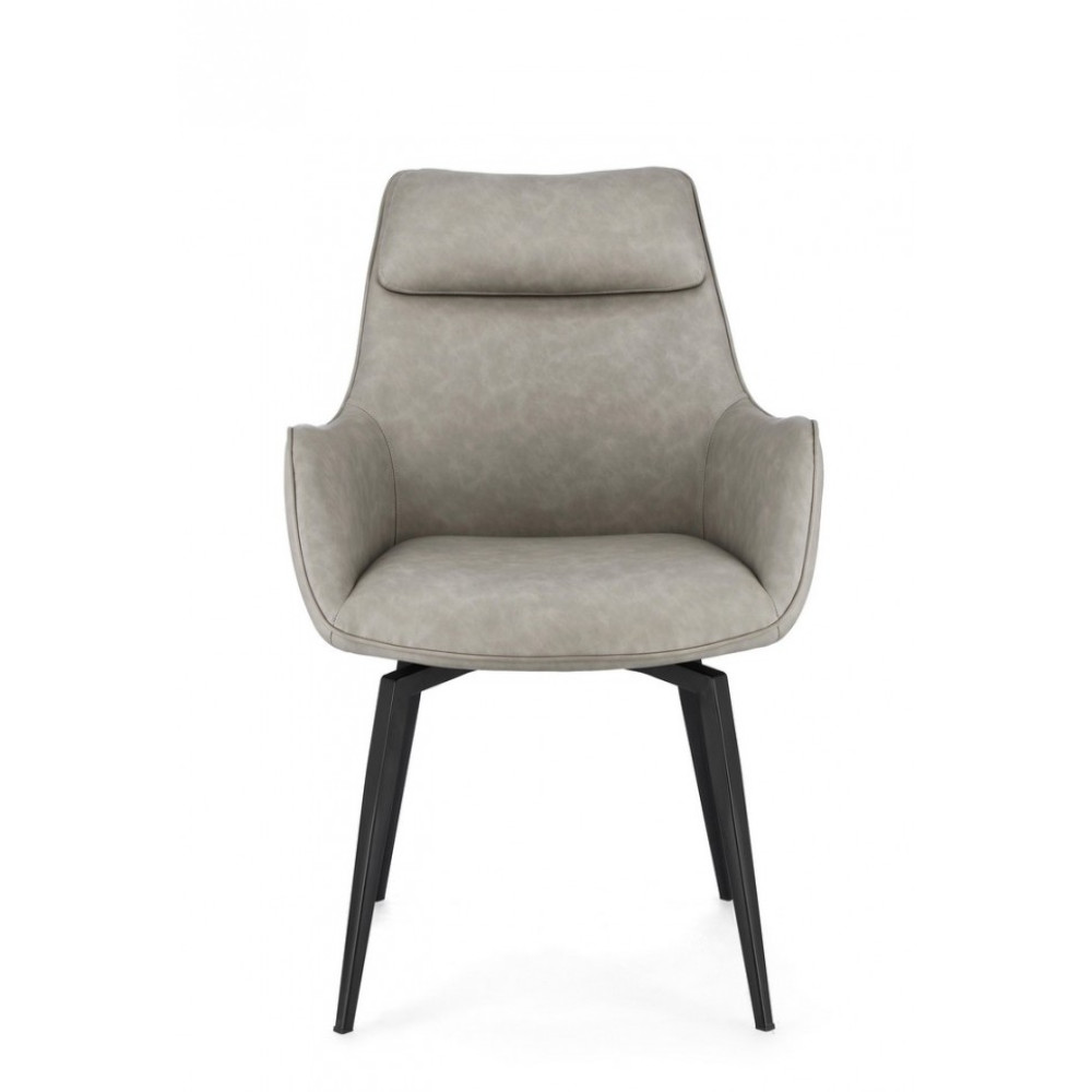 Bizzotto КРІСЛО LAWRENCE TAUPE PU Bizzotto КРІСЛО LAWRENCE TAUPE PU