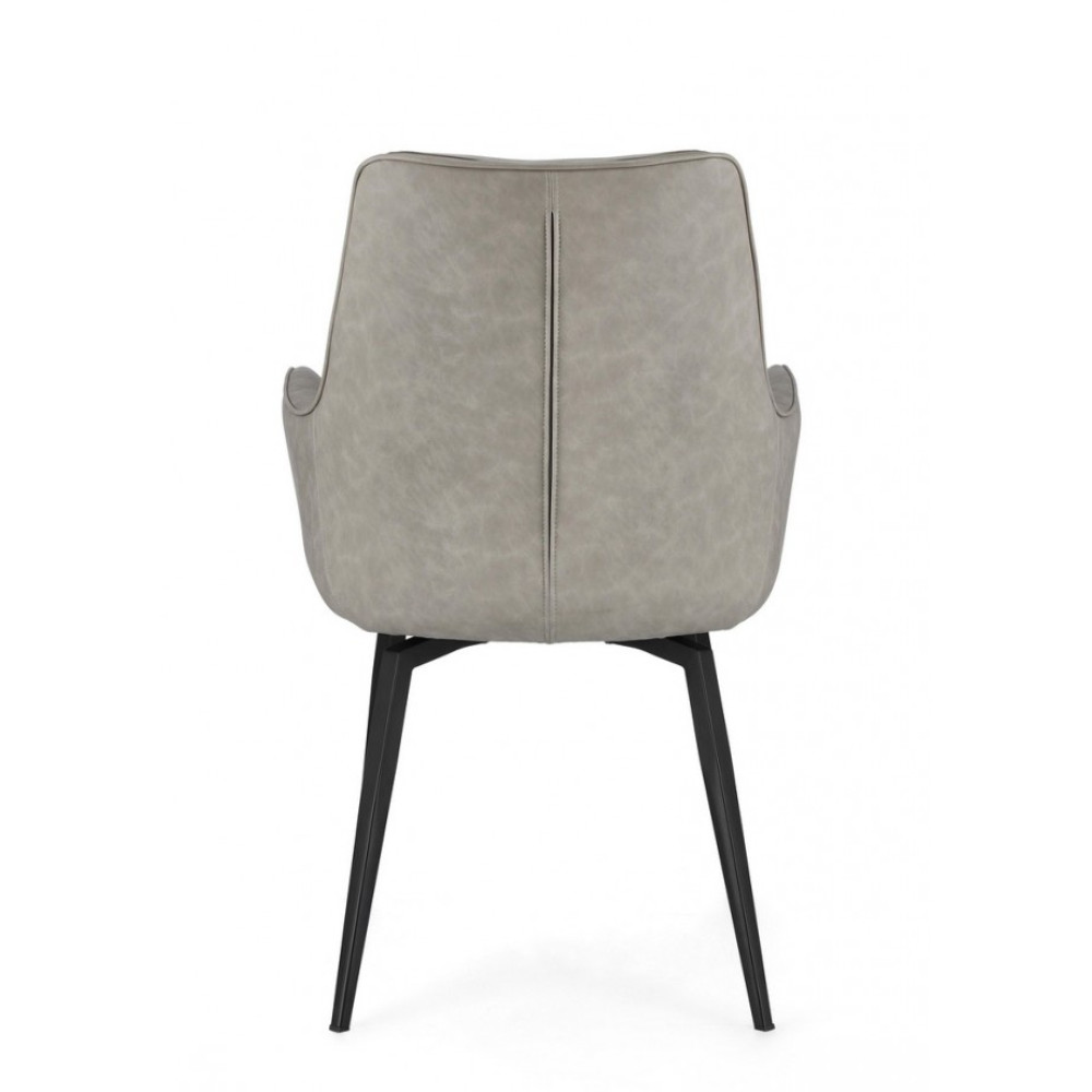 Bizzotto КРІСЛО LAWRENCE TAUPE PU Bizzotto КРІСЛО LAWRENCE TAUPE PU