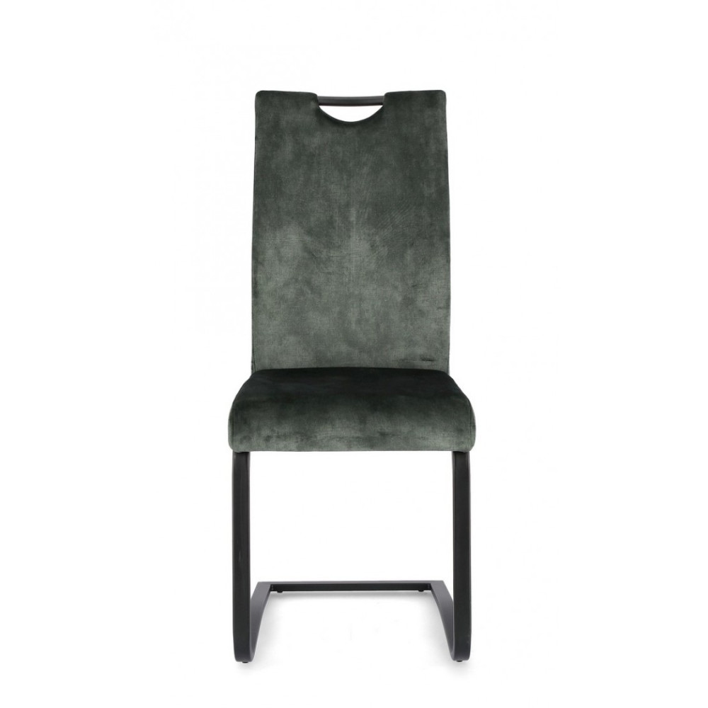 Bizzotto КРІСЛО VELVET KENNETH DARK GEEN Bizzotto КРІСЛО VELVET KENNETH DARK GEEN