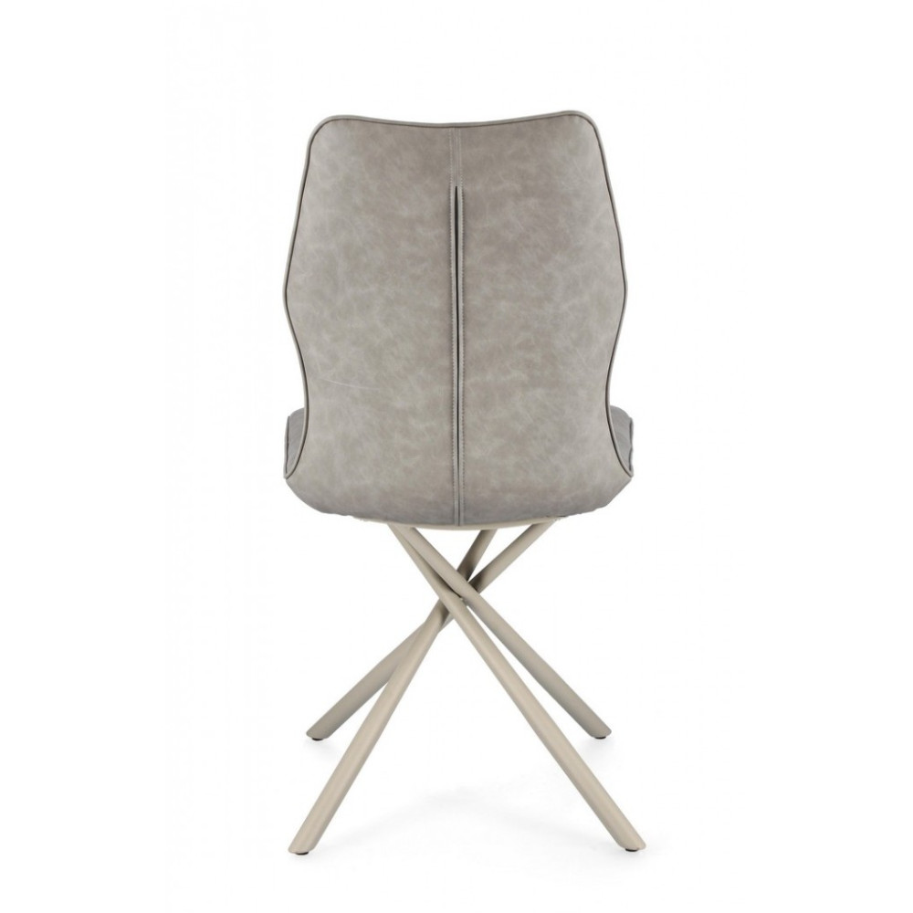 Bizzotto КРІСЛО KEPLER TAUPE PU Bizzotto КРІСЛО KEPLER TAUPE PU