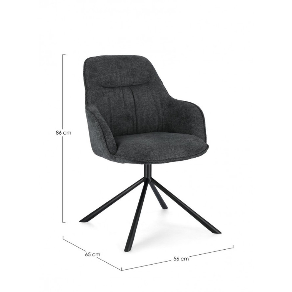 Bizzotto КРІСЛО GRANT DARK