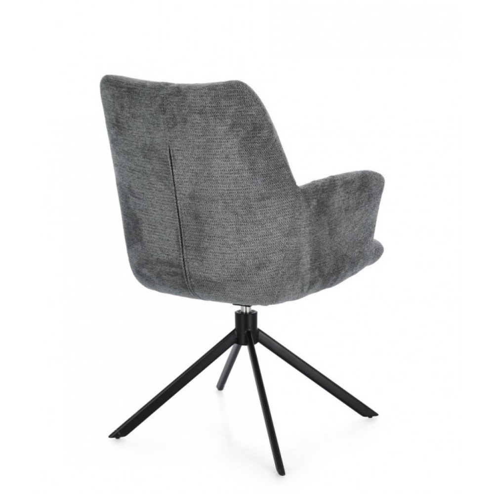 Bizzotto ПОВОРОТНЕ КРІСЛО ALEXANDER ТЕМНО-СІРЕ