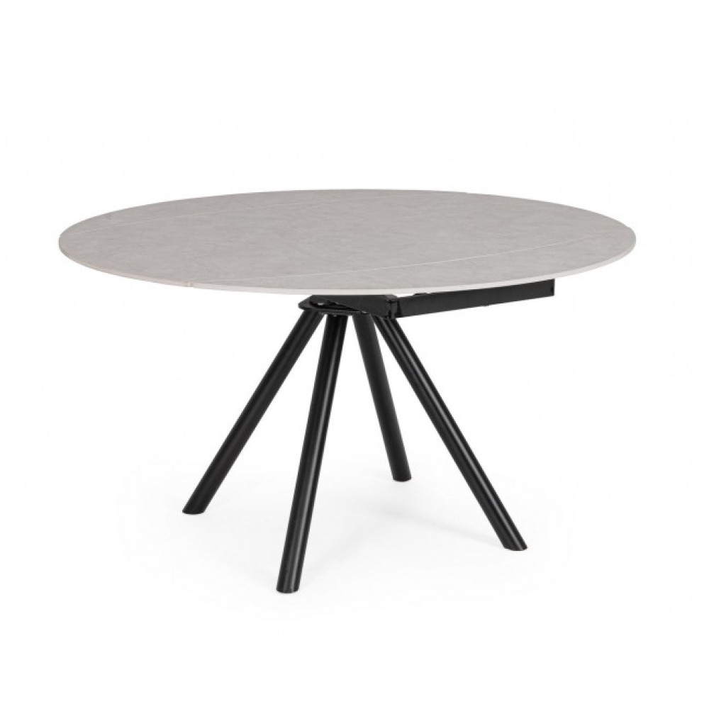 Bizzotto Стіл Rauni EXT D87-135 чорний/ліс сірий