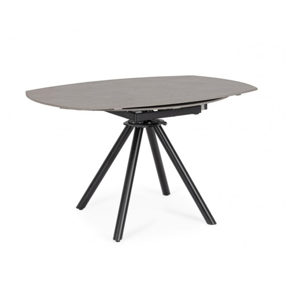 Bizzotto СТІЛ RAUNI D87/135 ЧОРНИЙ/СІРИЙ