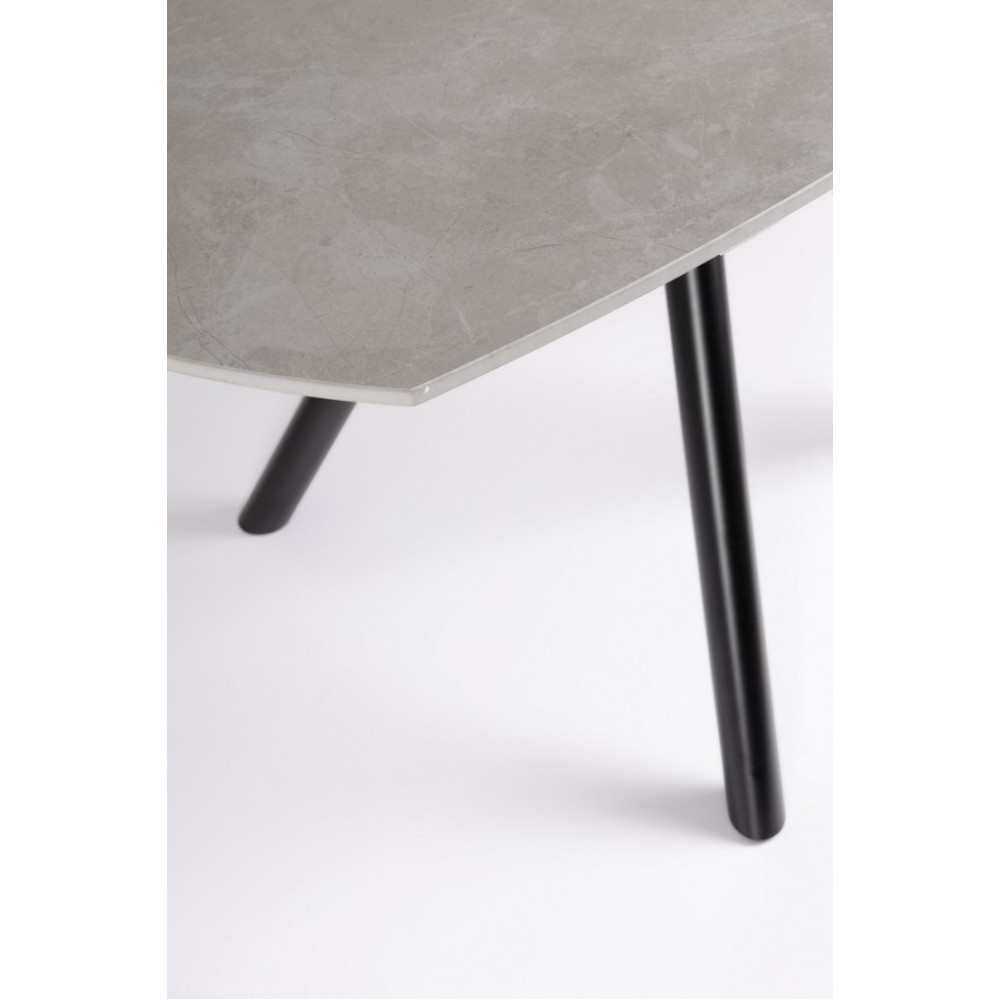 Bizzotto СТІЛ RAUNI D87/135 ЧОРНИЙ/СІРИЙ Bizzotto СТІЛ RAUNI D87/135 ЧОРНИЙ/СІРИЙ