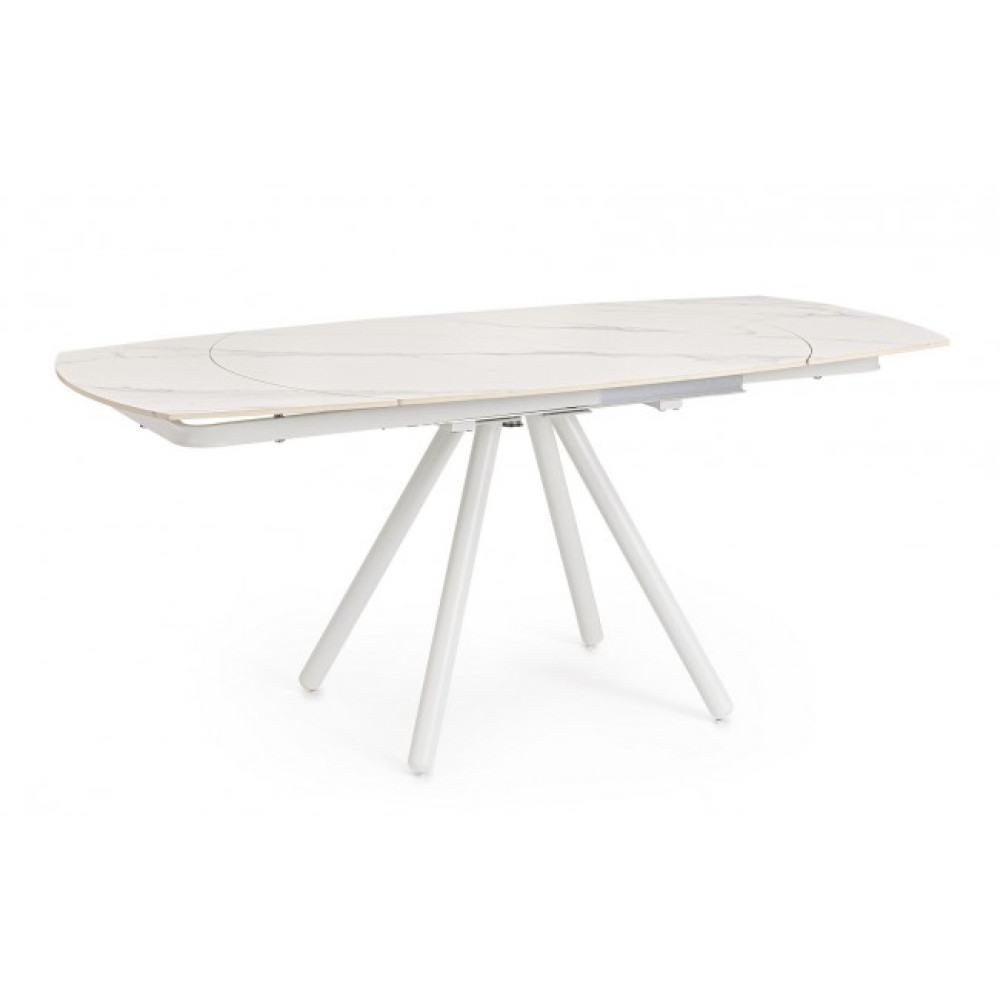 Bizzotto СТІЛ RAITA ALU 119/178X89,4 БІЛИЙ/БІЛИЙ