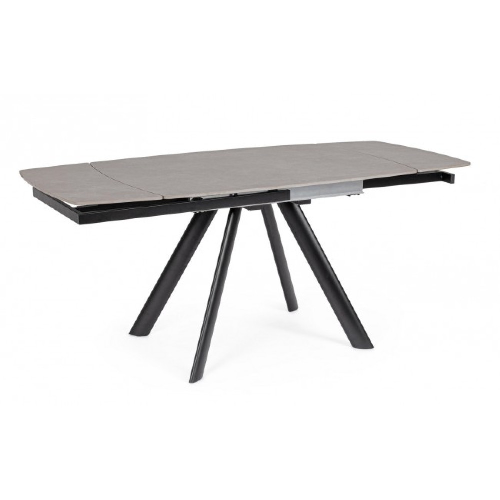 Bizzotto СТІЛ RAILI ALU 119.5/180X85 ЧОРНИЙ/СІРИЙ