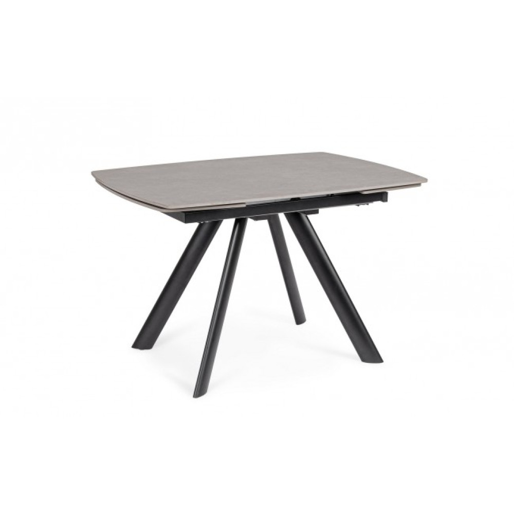 Bizzotto СТІЛ RAILI ALU 119.5/180X85 ЧОРНИЙ/СІРИЙ