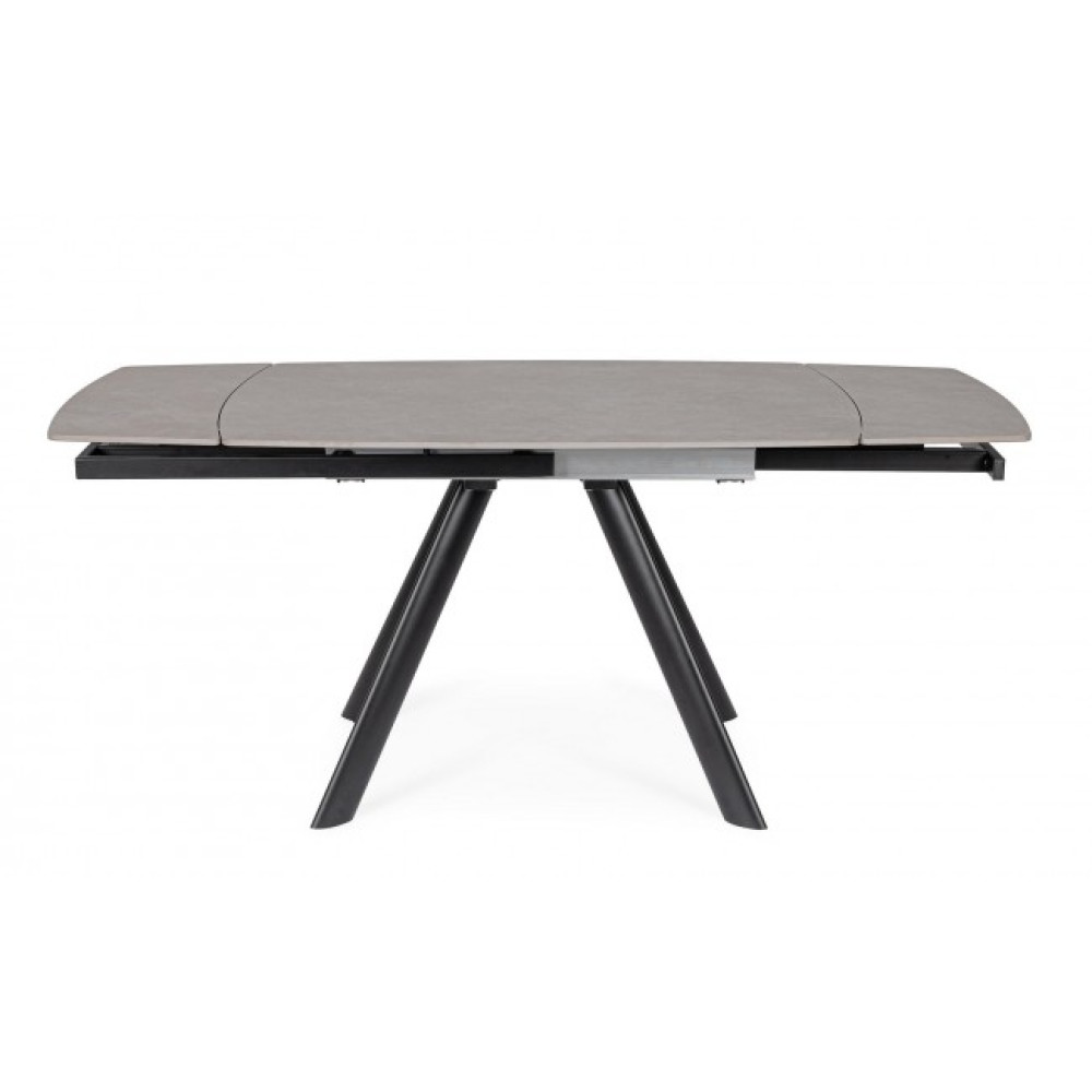 Bizzotto СТІЛ RAILI ALU 119.5/180X85 ЧОРНИЙ/СІРИЙ Bizzotto СТІЛ RAILI ALU 119.5/180X85 ЧОРНИЙ/СІРИЙ