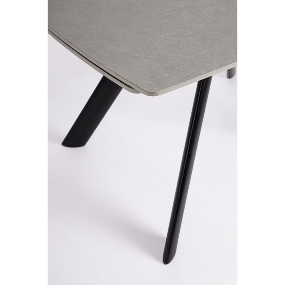 Bizzotto СТІЛ RAILI ALU 119.5/180X85 ЧОРНИЙ/СІРИЙ Bizzotto СТІЛ RAILI ALU 119.5/180X85 ЧОРНИЙ/СІРИЙ