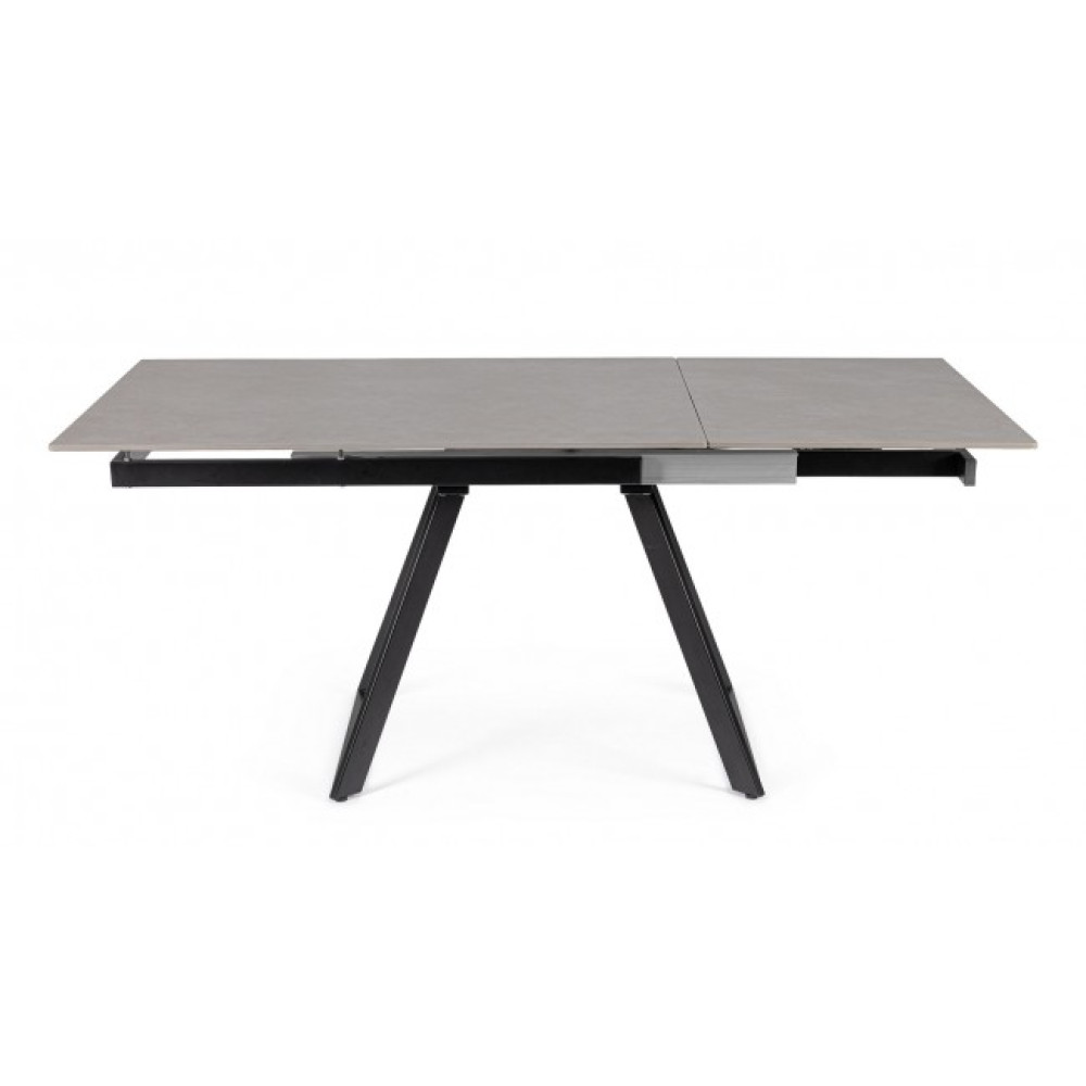 Bizzotto СТІЛ REETA ALU 120/180X90 ЧОРНИЙ/СІРИЙ Bizzotto СТІЛ REETA ALU 120/180X90 ЧОРНИЙ/СІРИЙ