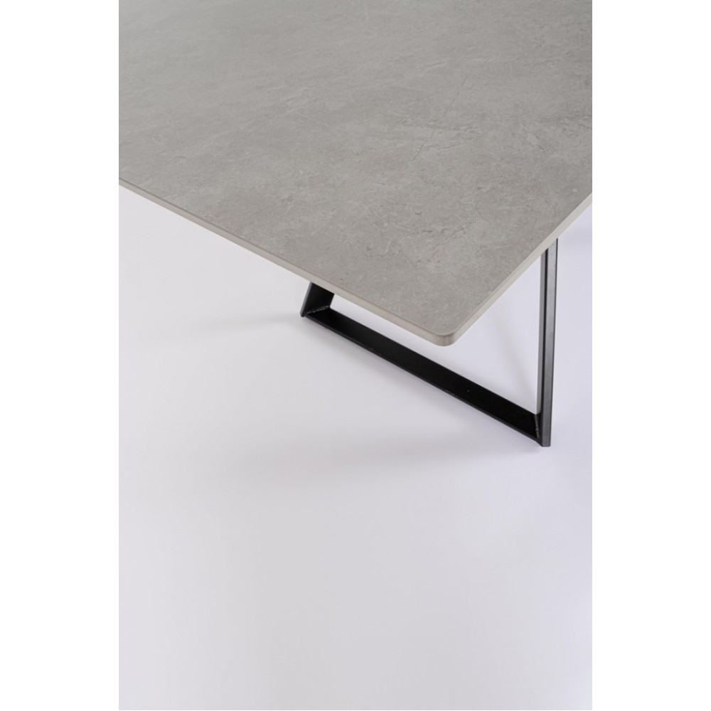 Bizzotto СТІЛ REETA ALU 120/180X90 ЧОРНИЙ/СІРИЙ Bizzotto СТІЛ REETA ALU 120/180X90 ЧОРНИЙ/СІРИЙ