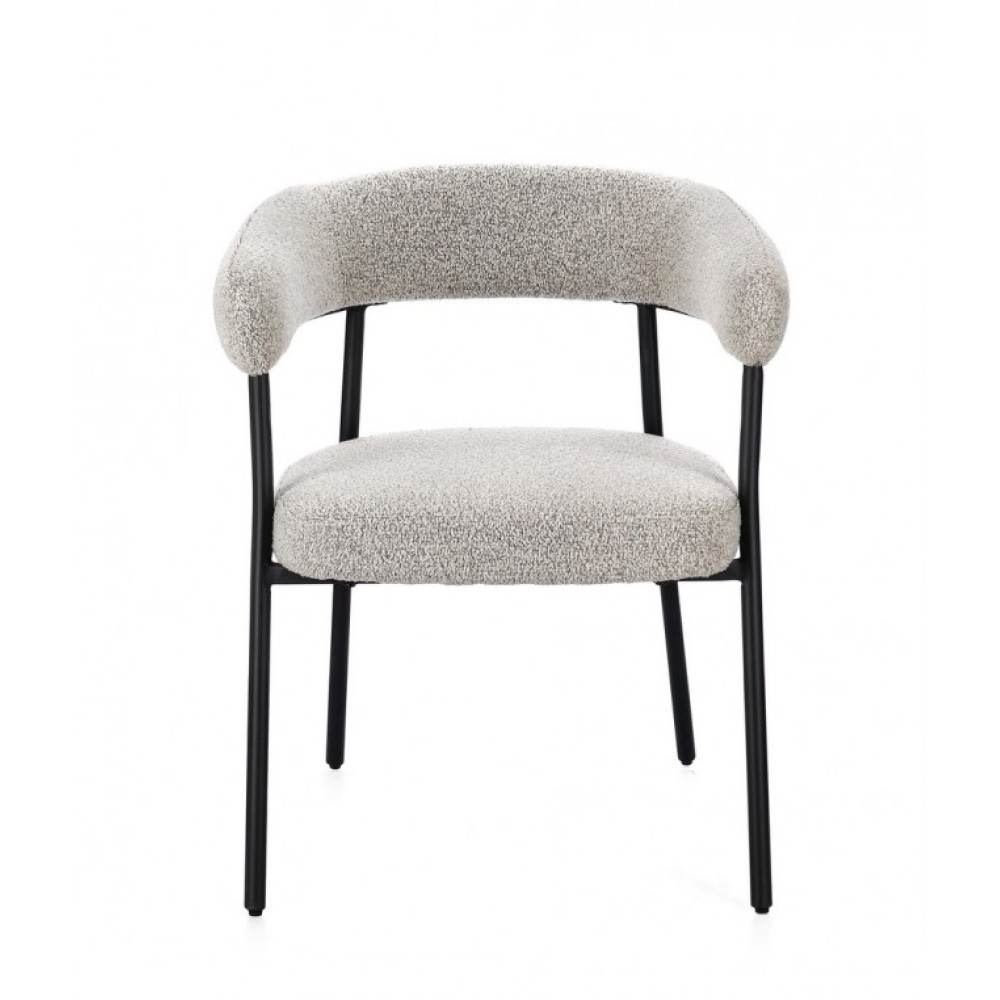 Bizzotto КРІСЛО GIAELE BLACK/TAUPE W-ARMR Bizzotto КРІСЛО GIAELE BLACK/TAUPE W-ARMR