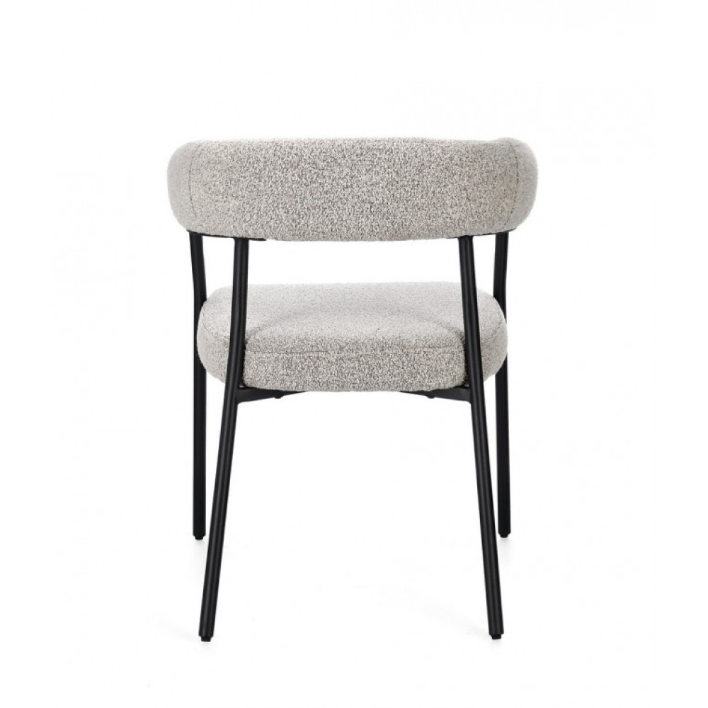 Bizzotto КРІСЛО GIAELE BLACK/TAUPE W-ARMR Bizzotto КРІСЛО GIAELE BLACK/TAUPE W-ARMR