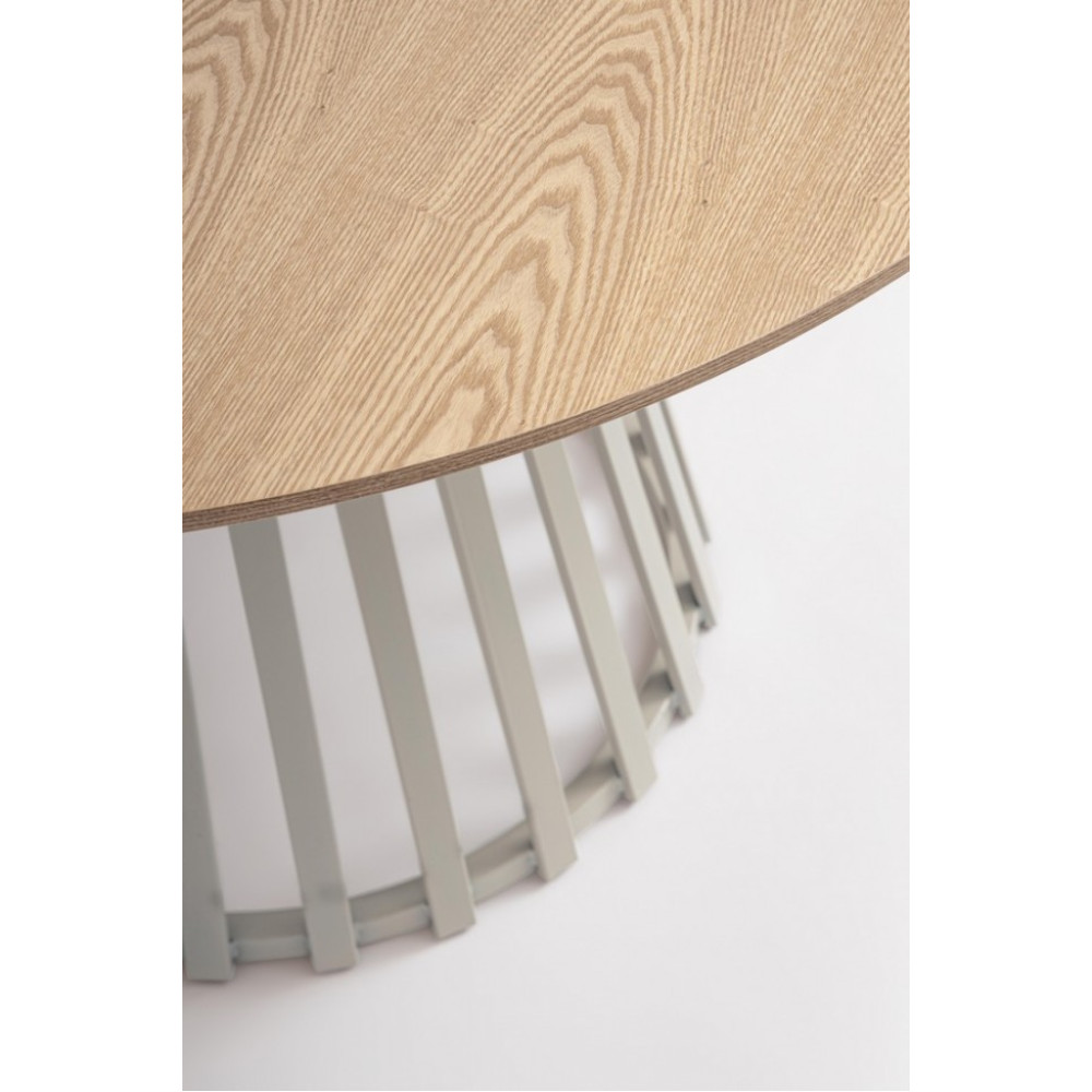 Bizzotto CILLIAN TAUPE WARM GREY/NAT TABLE D120 Bizzotto CILLIAN TAUPE WARM GREY/NAT TABLE D120