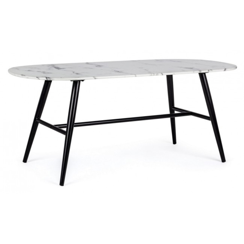 Yes СТОЛ КАВОВИЙ МАРМУРНИЙ ОВАЛЬНИЙ 110Х50