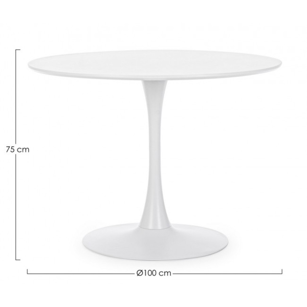 Yes BLOOM WHITE TABLE D100
