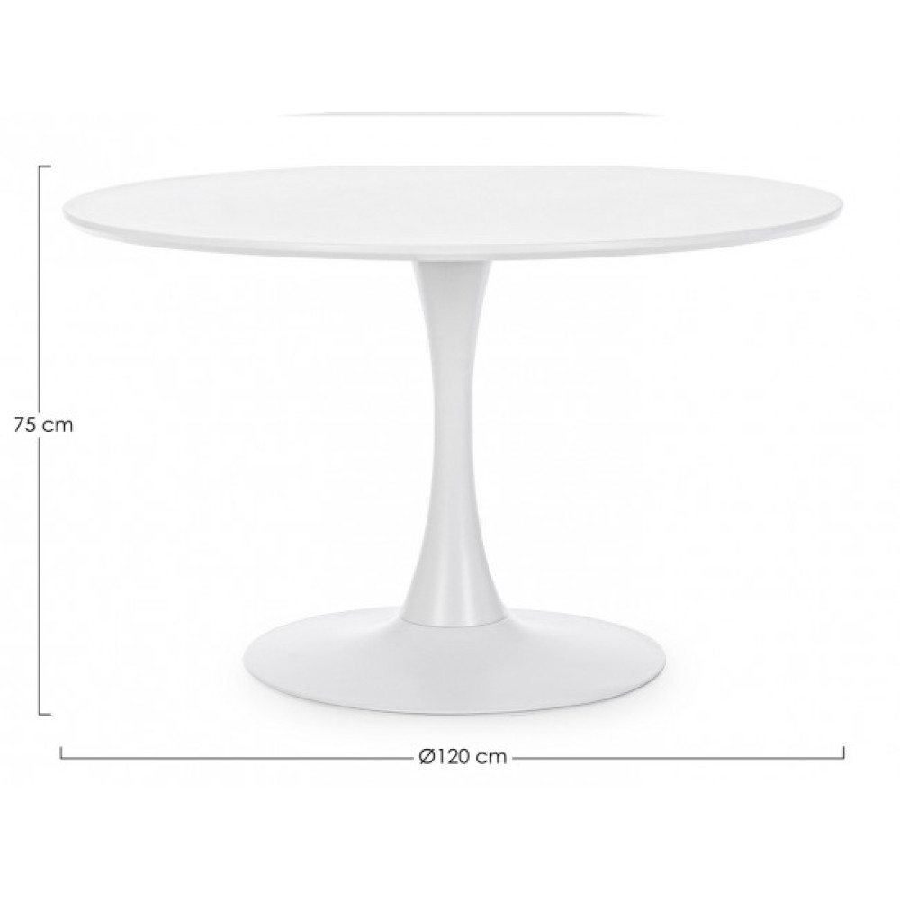 Yes BLOOM WHITE TABLE D120