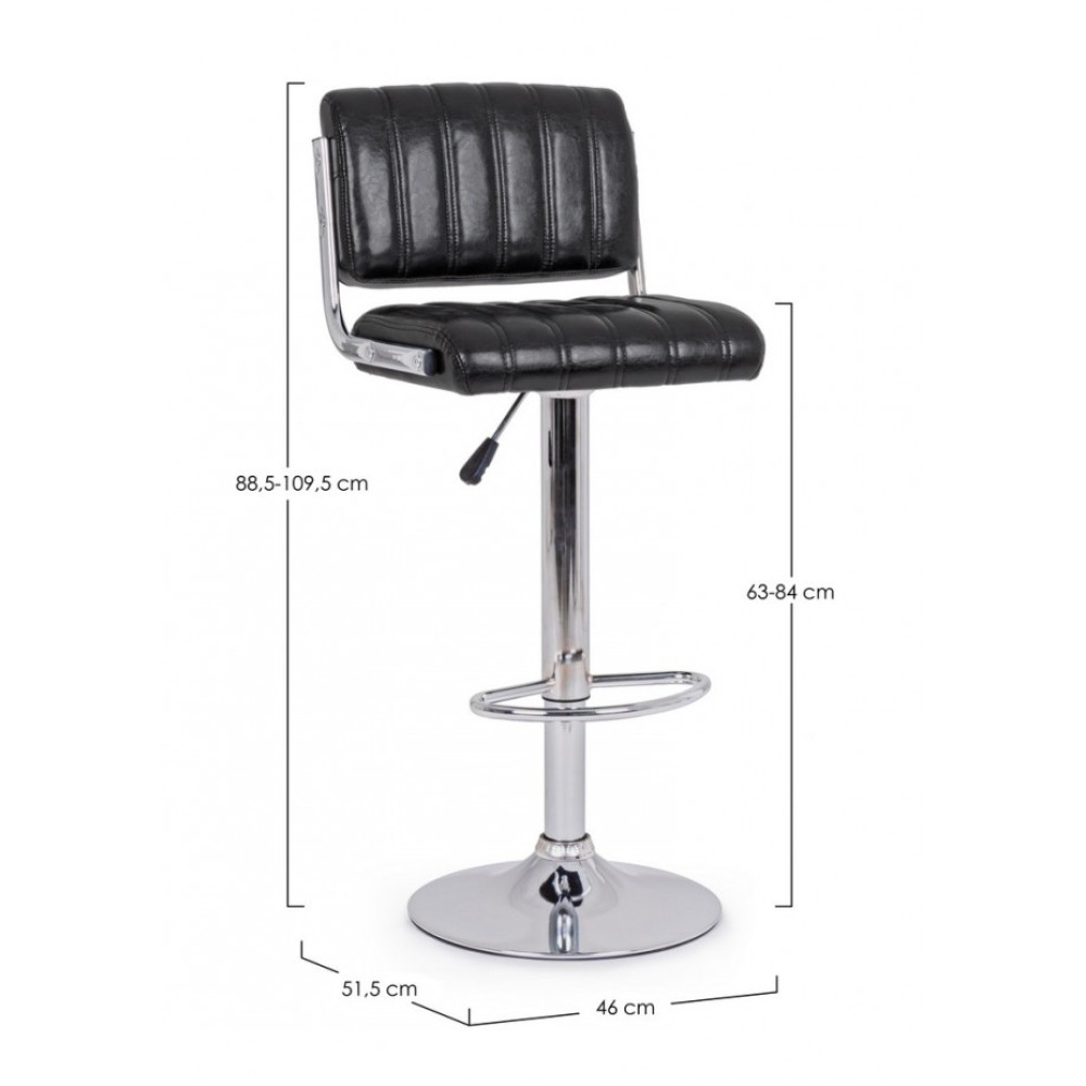 Yes Барний стілець BARCLAY BLACK