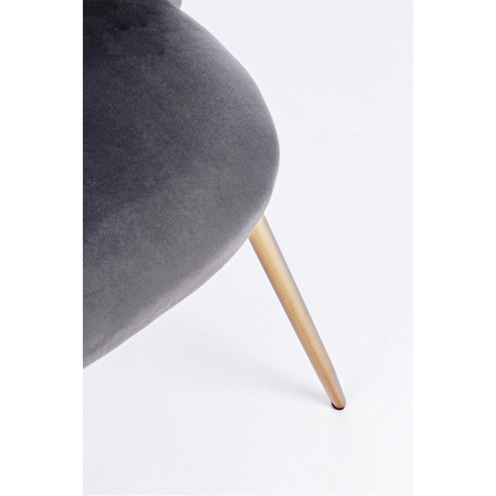 Bizzotto КРІСЛО ТАНЯ ТЕМНО-СІРИЙ ОКСАМИТ Bizzotto КРІСЛО ТАНЯ ТЕМНО-СІРИЙ ОКСАМИТ