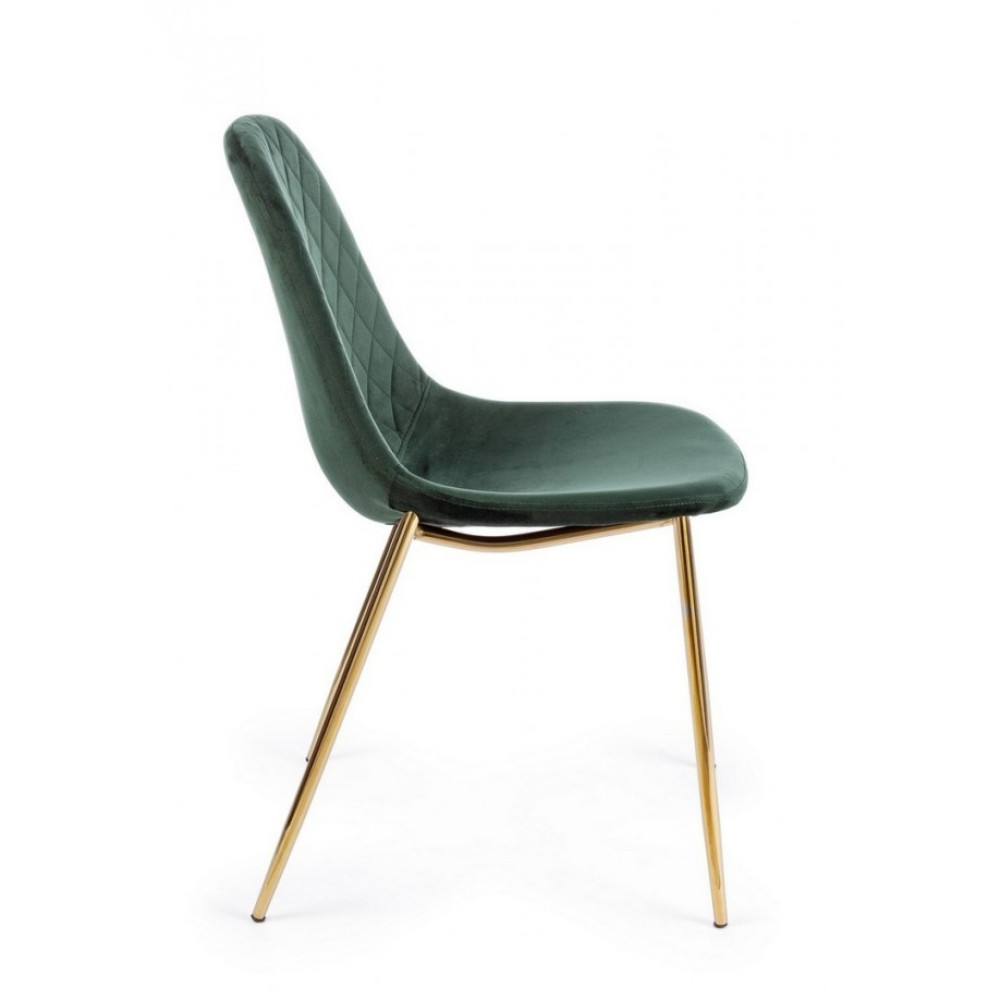 Bizzotto КРІСЛО МАХРОВЕ ТЕМНО-ЗЕЛЕНИЙ ОКСАМИТ Bizzotto КРІСЛО МАХРОВЕ ТЕМНО-ЗЕЛЕНИЙ ОКСАМИТ