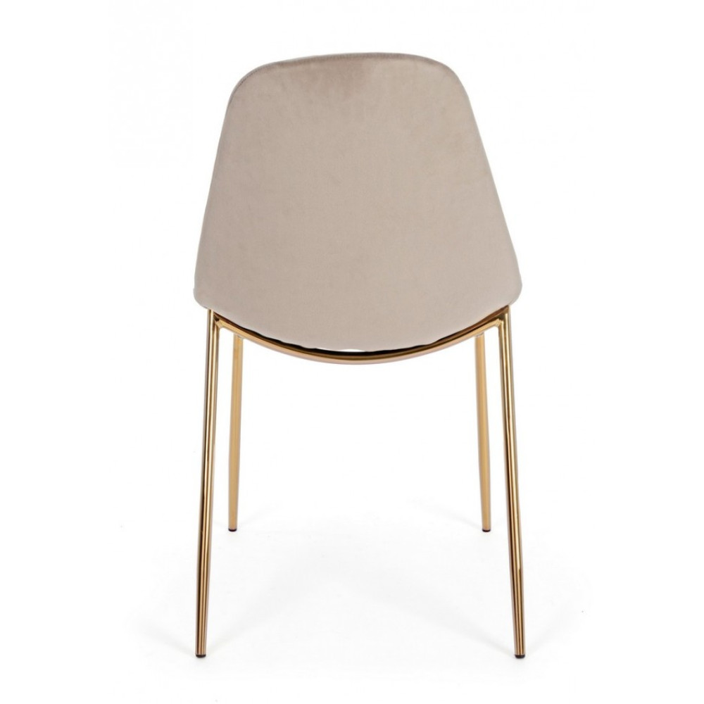 Bizzotto КРІСЛО TERRY TAUPE VELVET Bizzotto КРІСЛО TERRY TAUPE VELVET