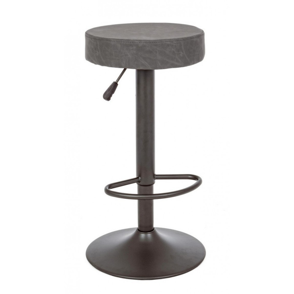 Yes БАРНИЙ СТІЛЕЦЬ PIPER ВІНТАЖ ТЕМНО-СІРИЙ