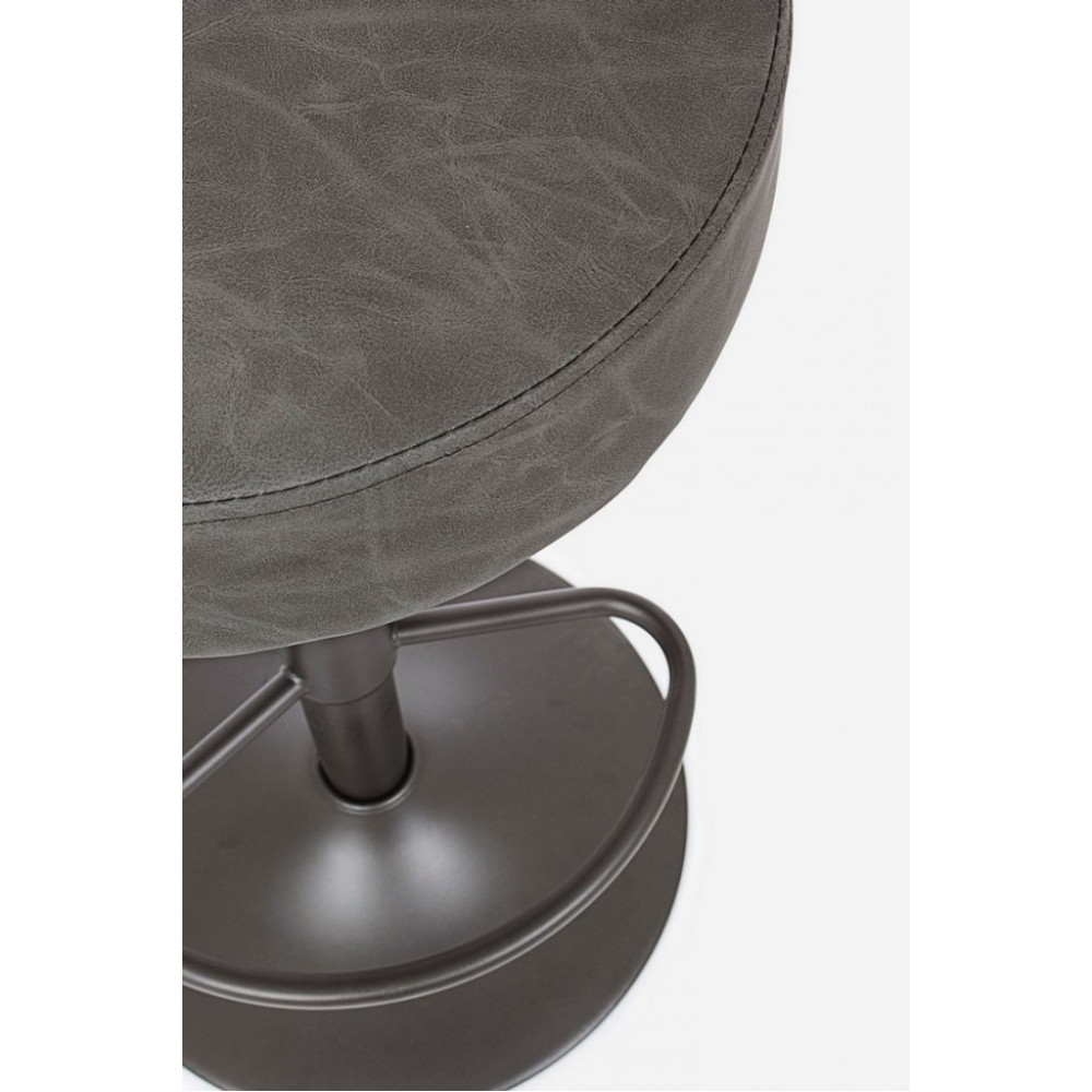 Yes БАРНИЙ СТІЛЕЦЬ PIPER ВІНТАЖ ТЕМНО-СІРИЙ