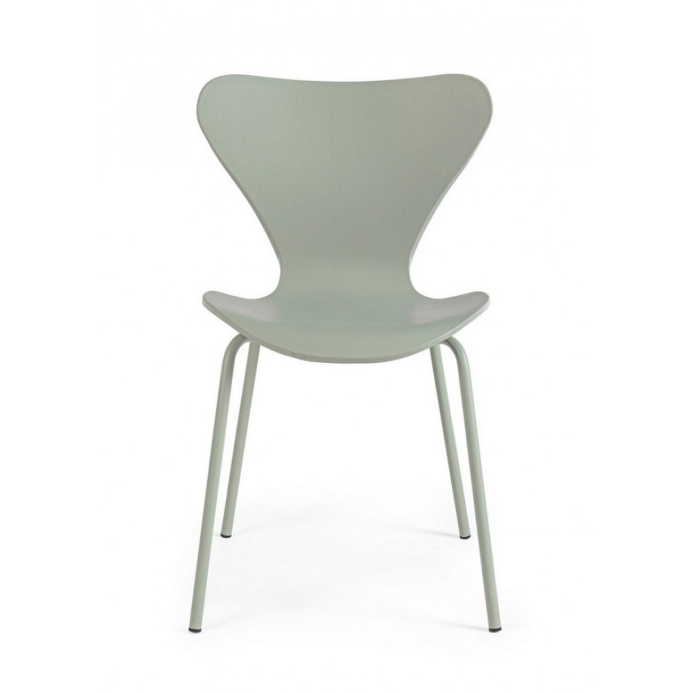 Bizzotto СТІЛЕЦЕ TESSA GREEN З НІЖКАМИ ОДНОГО КОЛЬОРУ Bizzotto СТІЛЕЦЕ TESSA GREEN З НІЖКАМИ ОДНОГО КОЛЬОРУ