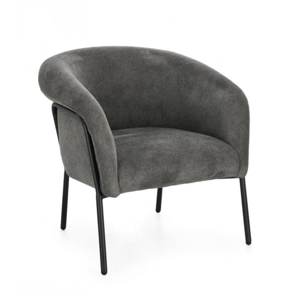 Bizzotto КАМІЛА ТЕМНО-СІРЕ КРІСЛО