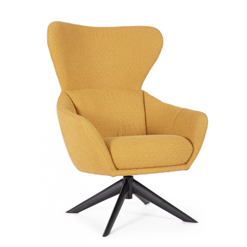 Bizzotto ПОВОРОТНЕ КРІСЛО HAILEY MUSTARD