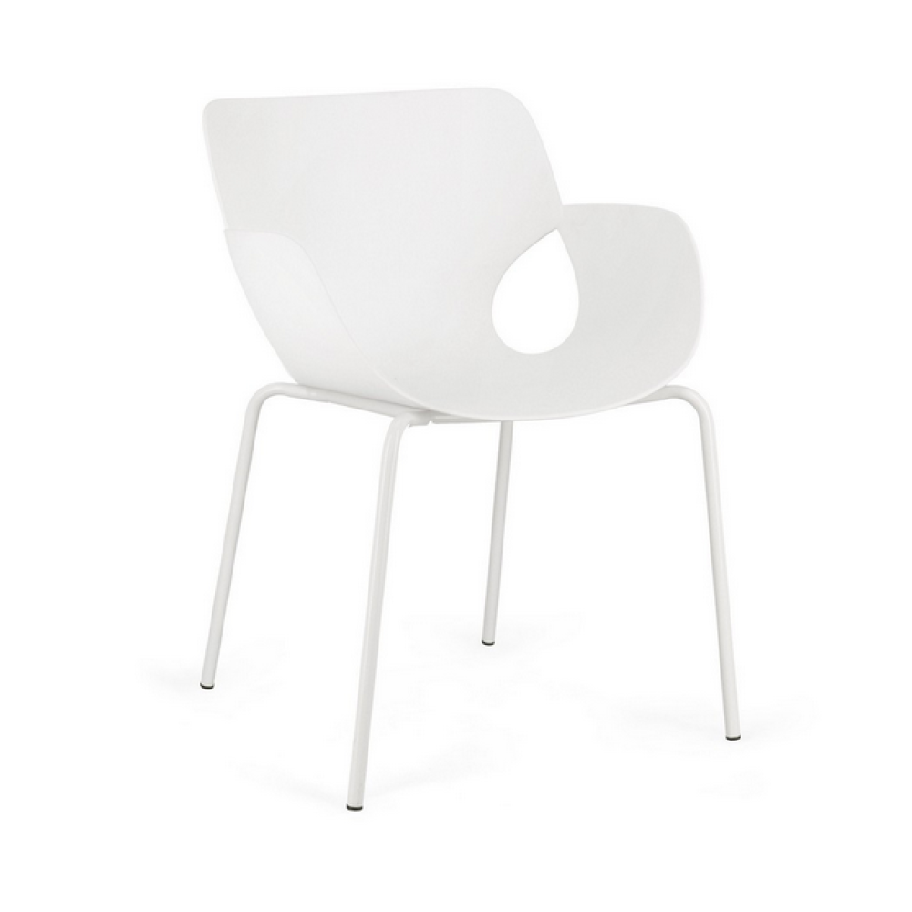 Yes Крісло LENNOX WHITE з підлокітниками