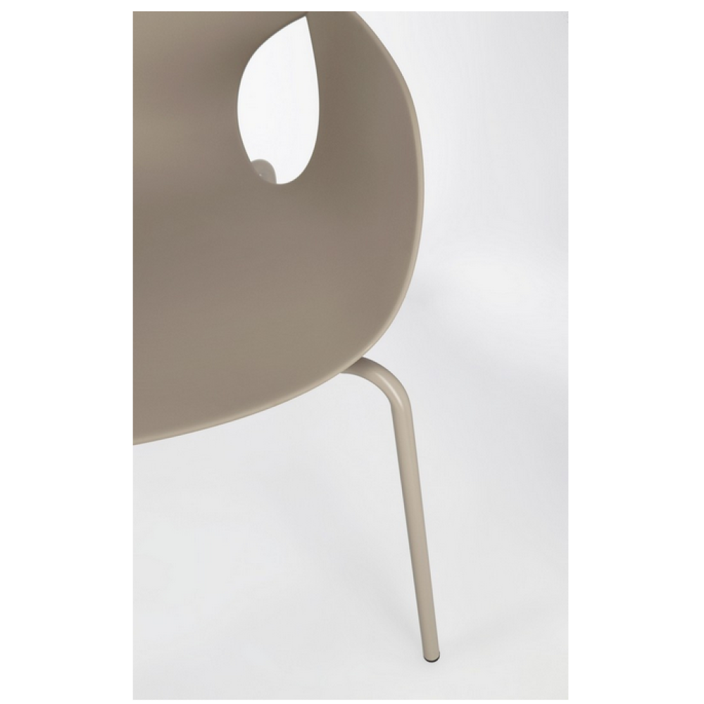 Yes Стілець Lennox Grey з підлокітниками