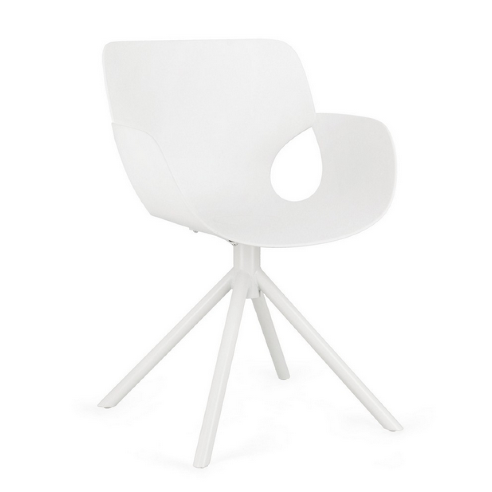 Yes Стілець LENNON WHITE з підлокітниками