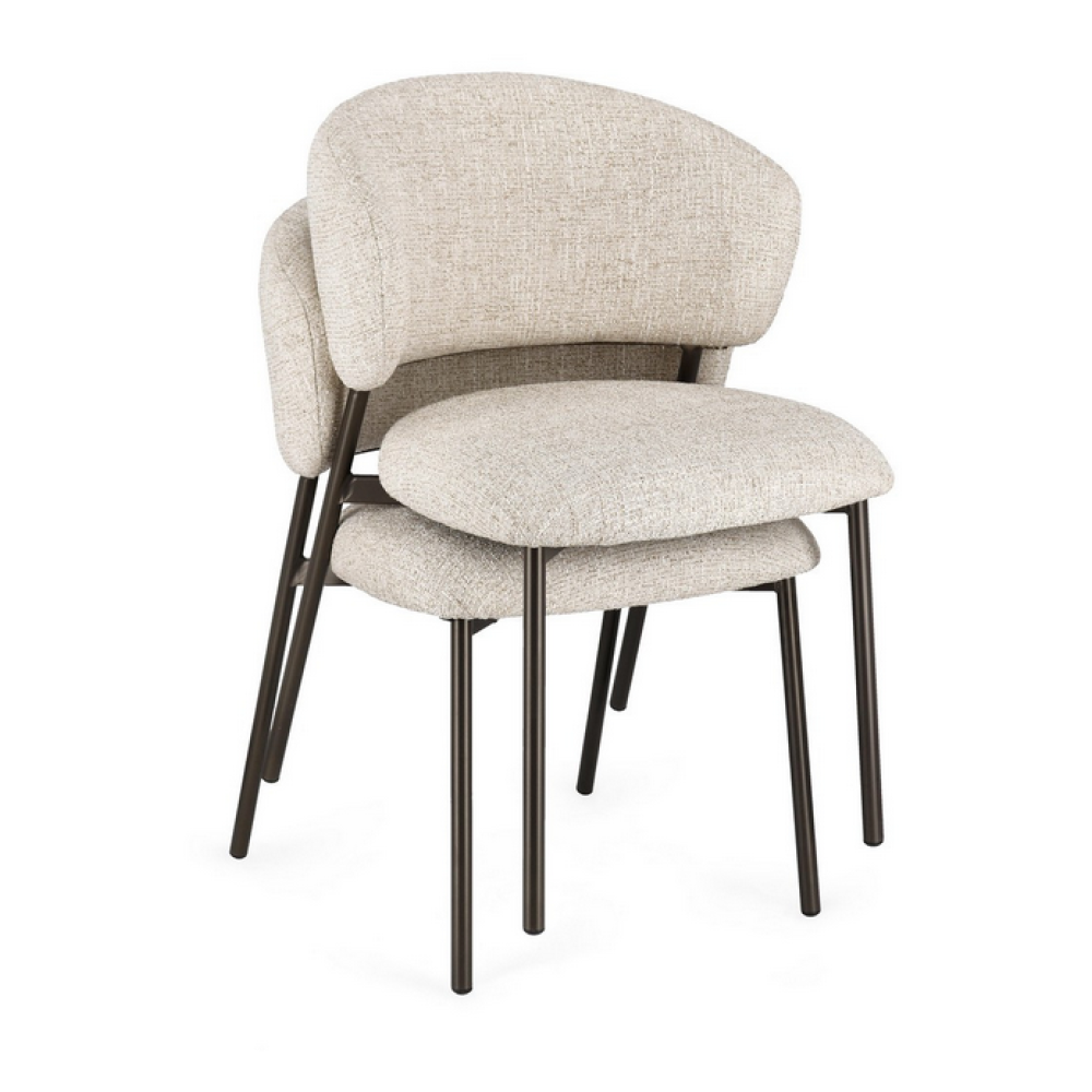 Bizzotto Стілець PRISCA BRONZE/SAND