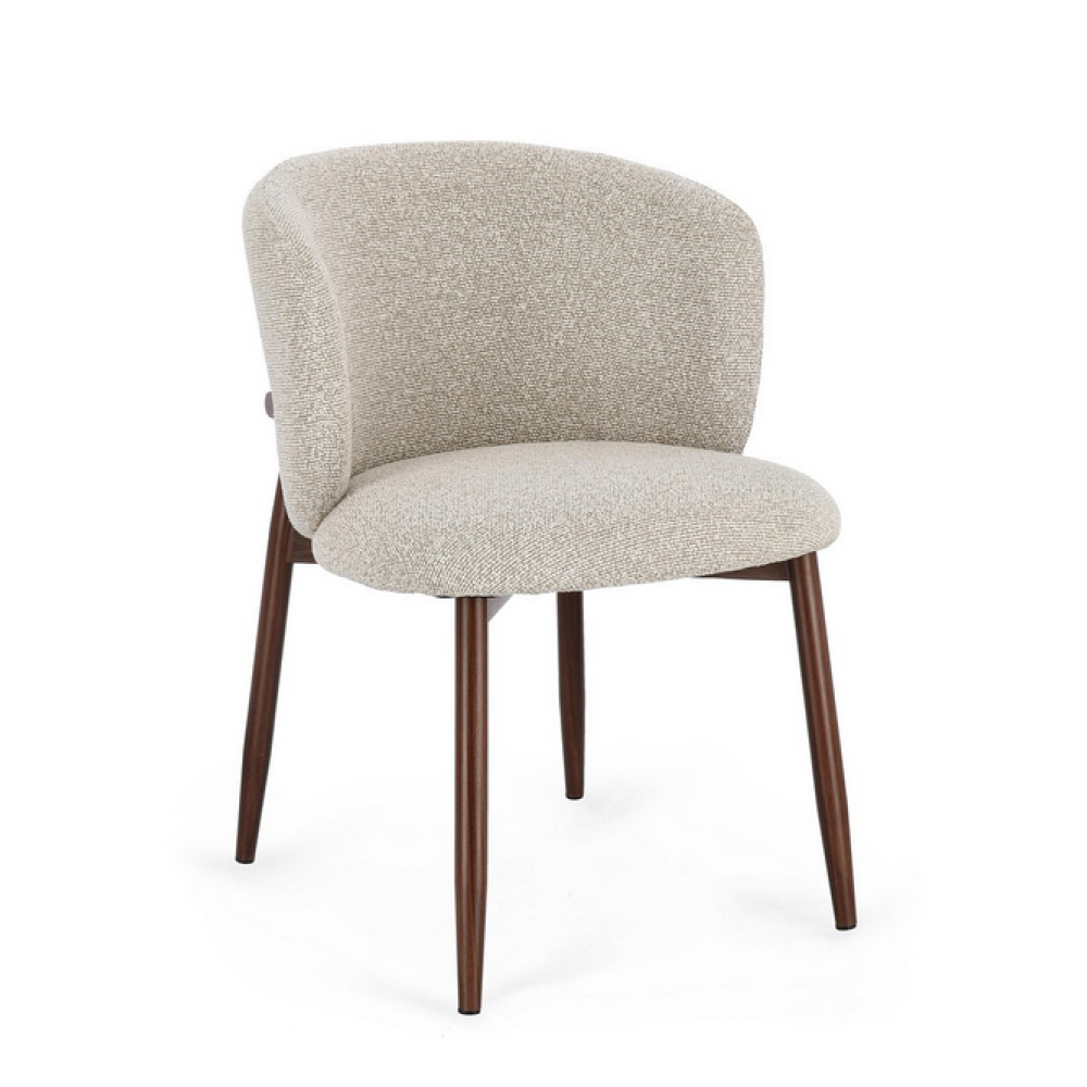 Bizzotto Стілець AMALIA WALNUT/BEIGE