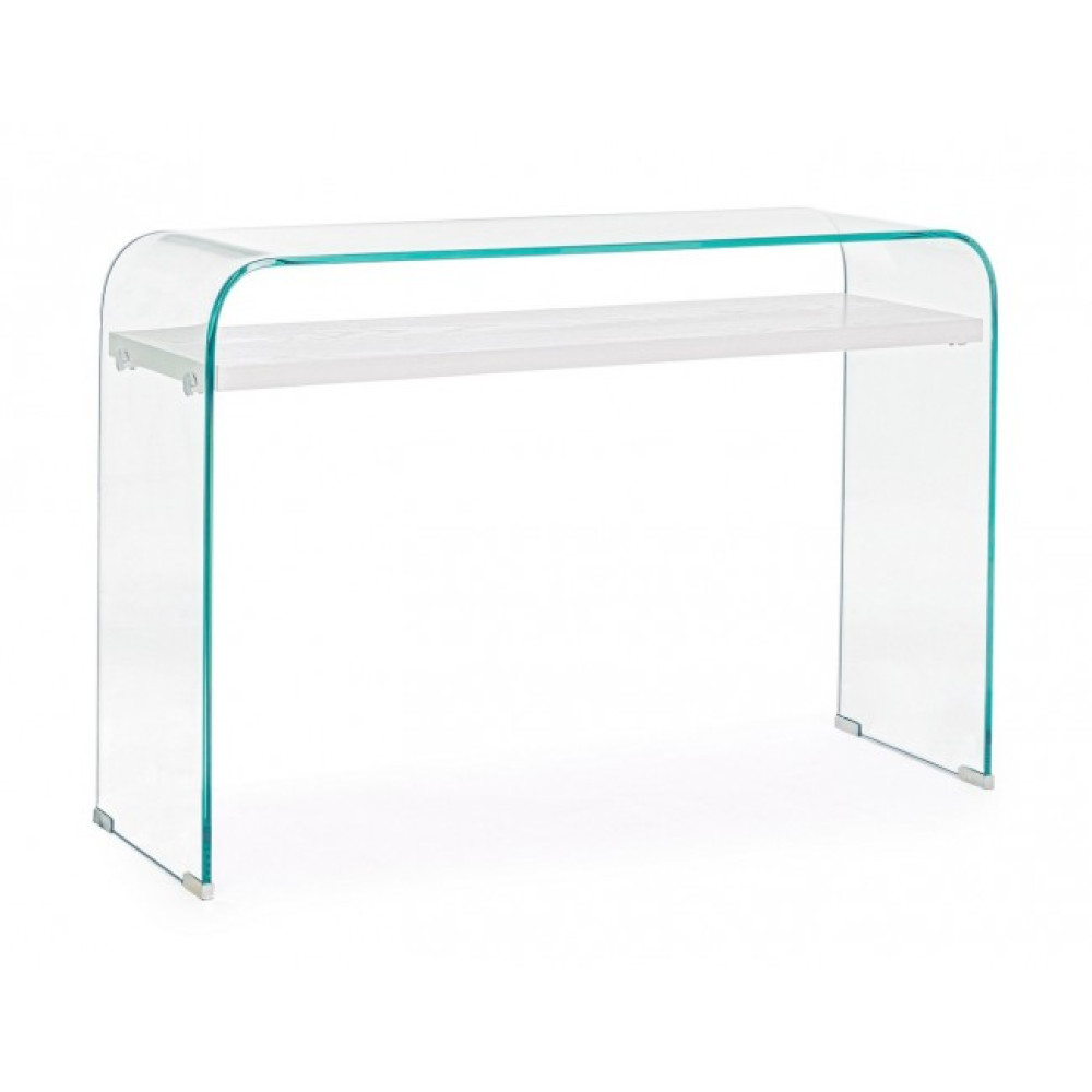 Bizzotto LINE WOOD WHITE CONSOLE 2SH 110X35