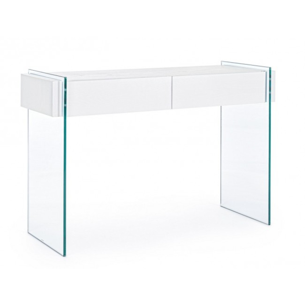 Bizzotto LINE WHITE WOOD CONSOLE 2DR 110X40