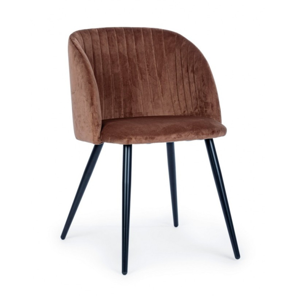 Yes Оксамитове крісло QUEEN RUST