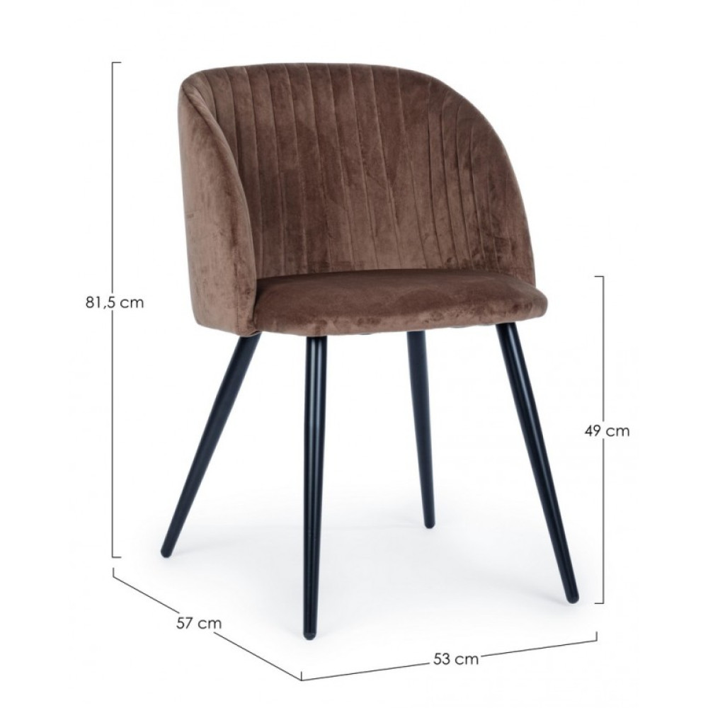 Yes Оксамитове крісло QUEEN RUST Yes Оксамитове крісло QUEEN RUST