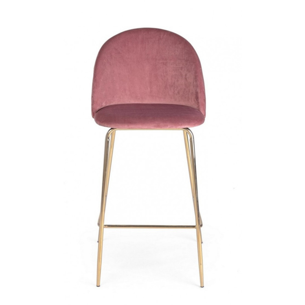 Bizzotto БАРНИЙ СТІЛЕЦЬ CARRY BLUSH VELVET Bizzotto БАРНИЙ СТІЛЕЦЬ CARRY BLUSH VELVET