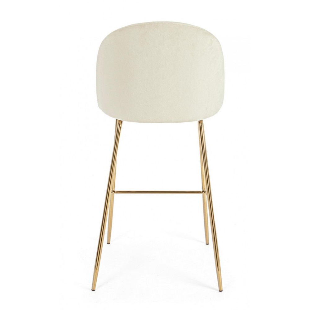 Bizzotto БАРНИЙ СТІЛЕЦЬ CARRY WHITE VELVET Bizzotto БАРНИЙ СТІЛЕЦЬ CARRY WHITE VELVET